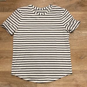 Lululemon Striped Black and White T-Shirt